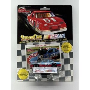 Racing Champions NASCAR Richard Petty #43 Stock Car 1:64 Diecast w/ Card Stand